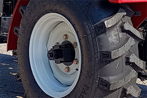Eje deslizante de la rueda trasera con ajuste continuo