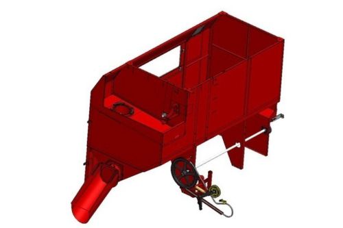 Sistema de descarga de doble canal para trigo y judías (frejoles)